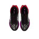 Asics Novablast 3 Preto com Roxo e vermelho