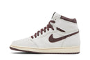 Tênis Nike A Ma Maniére x Air Jordan 1 Sail and Burgundy Bege