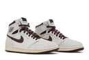 Tênis Nike A Ma Maniére x Air Jordan 1 Sail and Burgundy Bege