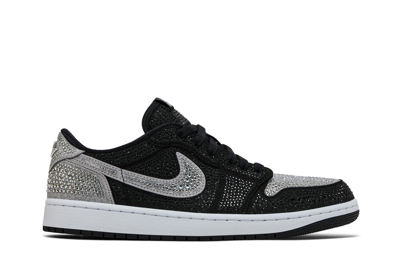 Tênis Nike Swarovski x Air Jordan 1 Retro Low OG 'Shadow' Cinza