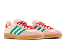 Tênis adidas Gazelle Indoor Court Green Glow Pink Gum Rosa