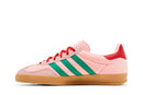 Tênis adidas Gazelle Indoor Court Green Glow Pink Gum Rosa
