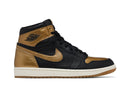 Tênis Nike Air Jordan 1 High Og Black Metallic Gold Preto