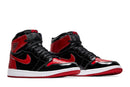 Tênis Nike Air Jordan 1 High Patent Bred Vermelho