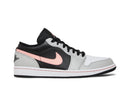 Tênis Nike Air Jordan 1 Low Black Grey Pink Cinza