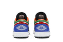 Tênis Nike Air Jordan 1 Low Multi-Color Royal Toe Colorido