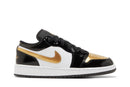 Tênis Nike Air Jordan 1 Low SE Gs "Gold Toe" Preto