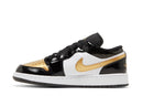 Tênis Nike Air Jordan 1 Low SE Gs "Gold Toe" Preto