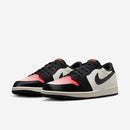 Tênis Nike Air Jordan 1 Low x Paris Saint Germain Sail and Off Noir Preto