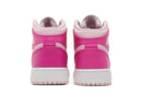 Tênis Nike Air Jordan 1 Mid GS Fierce Pink Rosa