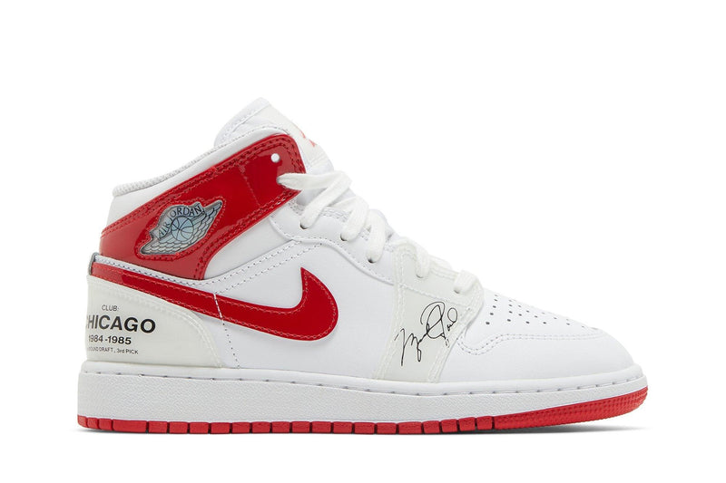 Tênis Nike Air Jordan 1 Mid Rookie Season Branco/Vermelho