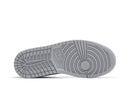 Tênis Nike Air Jordan 1 Mid Wolf Grey Midnight Navy Cinza