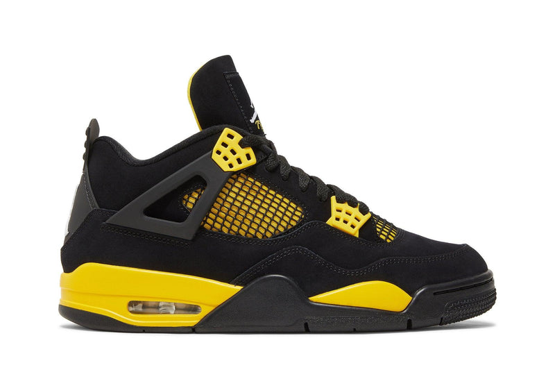 Tênis Nike Air Jordan 4 Thunder Preto/Amarelo