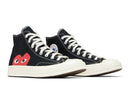 Tênis Converse Chuck 70 High x Comme des Garçons PLAY Preto