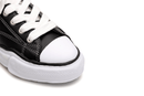 Tênis Maison Mihara Yasuhiro "PETERSON"OG Sole Leather Low-top Black Preto/Branco