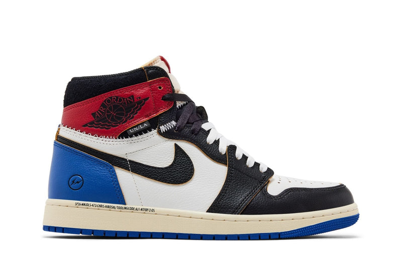Tênis Nike Air Jordan 1 High Fragment Design x Union LA Varsity Red Branco