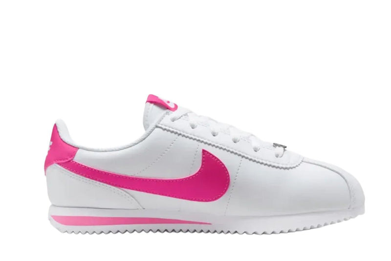 Tênis Nike Cortez White Laser Fuchsia Branco