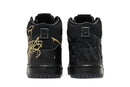 Tênis Nike SB Dunk High Pro Black and Metallic Gold Preto
