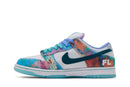 Tênis Nike Sb Dunk Low x Futura Skateboard Bleached Aqua Azul
