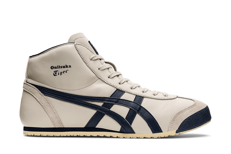 Tênis Onitsuka Tiger Mexico Mid Runner Birch/Indian Ink Bege