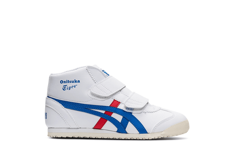 Tênis Onitsuka Tiger Mexico Mid Runner Kids White/Directoire Blue Branco