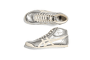 Tênis Onitsuka Tiger Mexico Mid Runner Silver/Cream Prateado