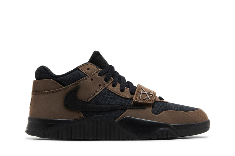 Tênis Nike Travis Scott x Jordan Jumpman Jack TR Dark Mocha Nobuck Lona